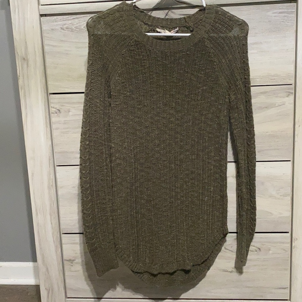 Olive Green Sweater, Size Small